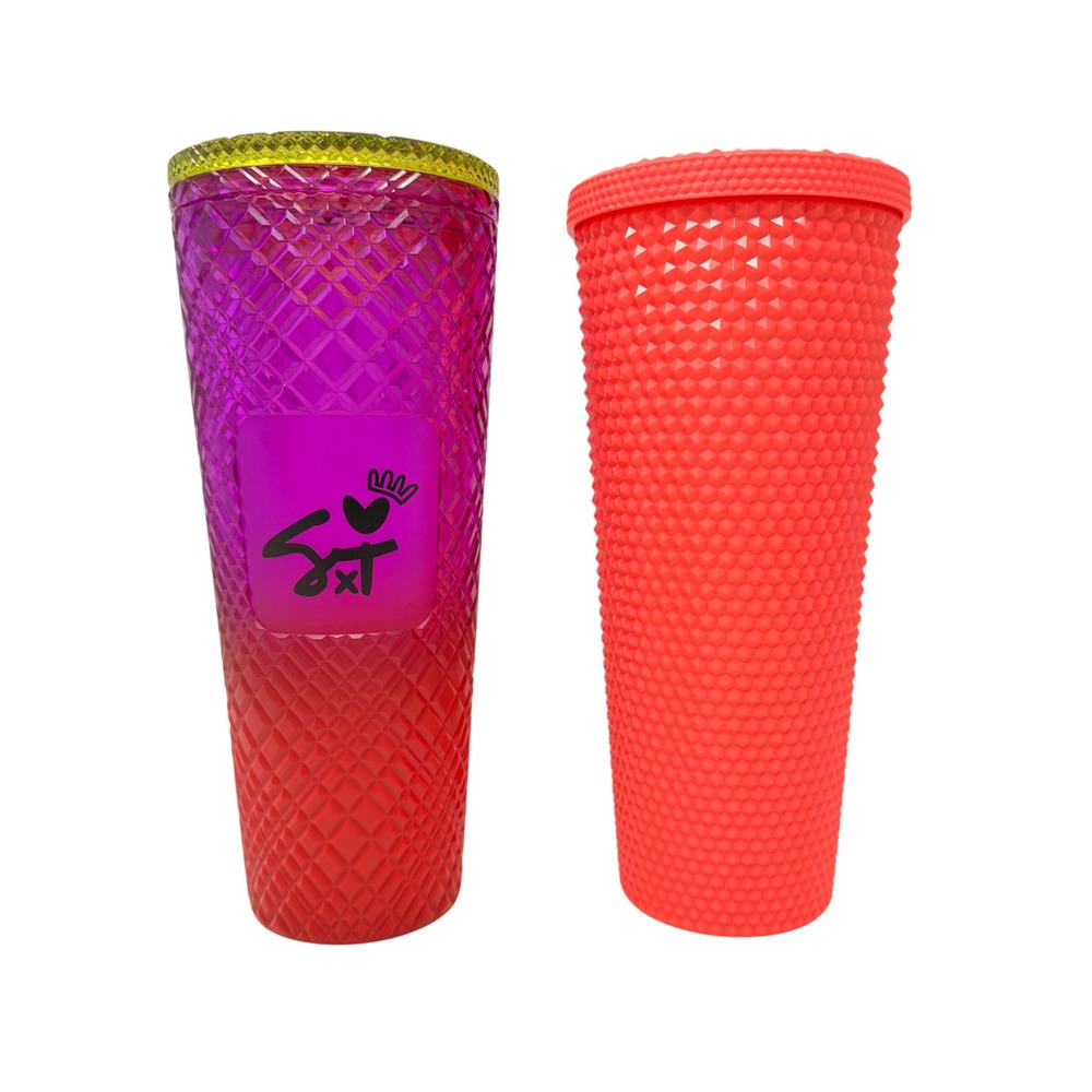 Starbucks Shae Anthony She‎ x This & Pink Dragonfruit Studded Tumbler Set 24oz - Picture 6 of 14